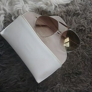 Oversize rimeless Valentino sunnies